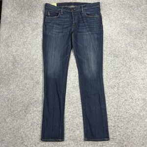 Abercrombie & Fitch Button Fly Jeans Mens 36x32‎ Blue Denim Super Skinny